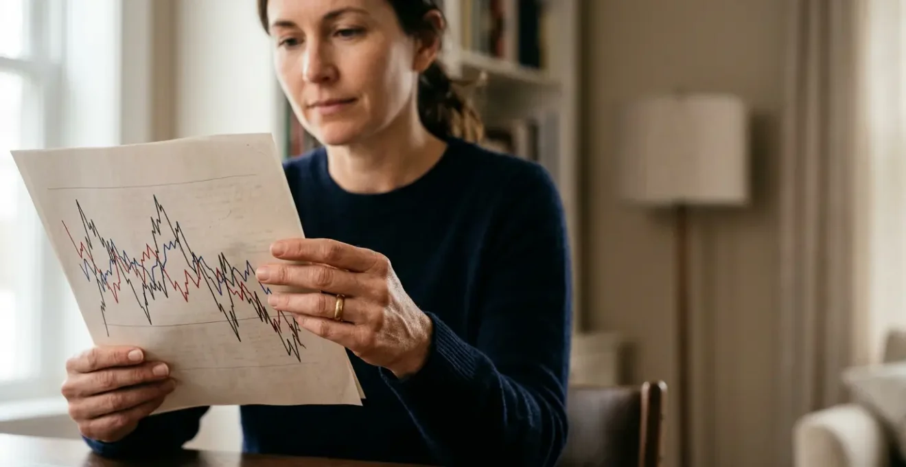 Investisseur serein face aux marchés financiers volatils en période de crise boursière